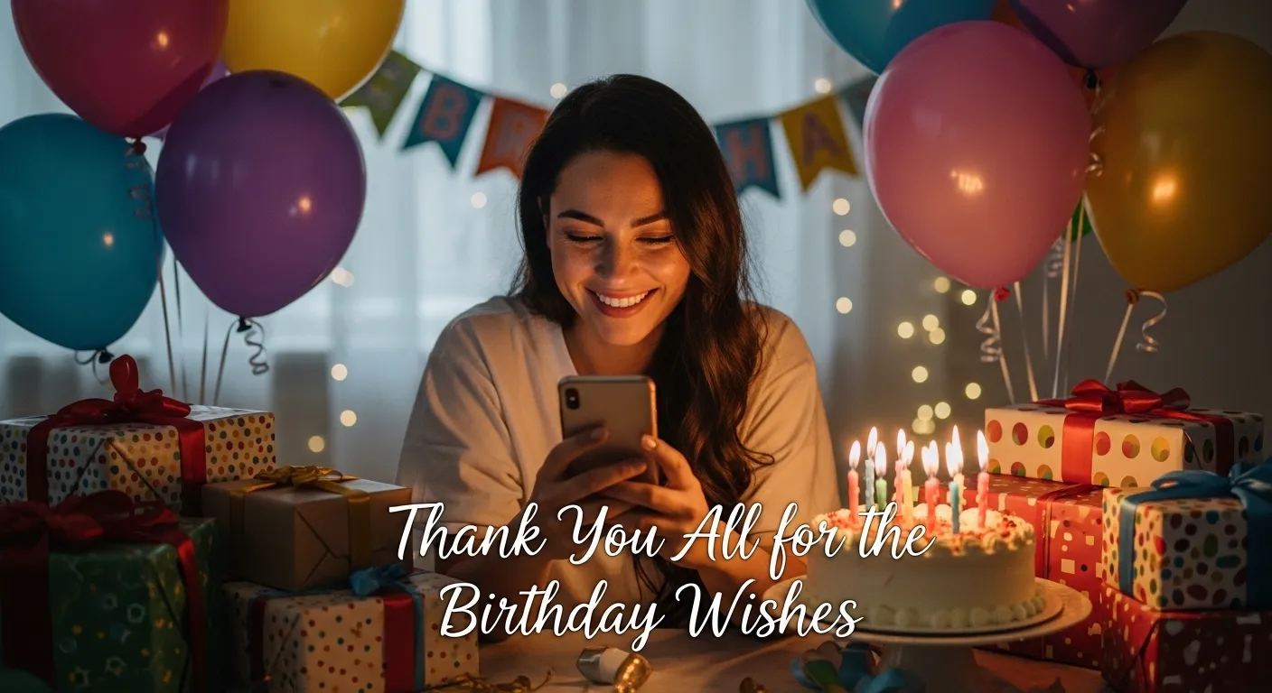 thank you all for the birthday wishes